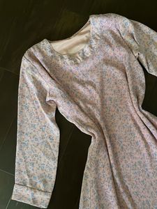 Floral Pink Long Sleeve Dress