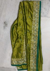 Green Embroidered Kurta