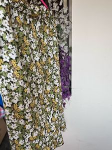 Floral Print Midi Skirt