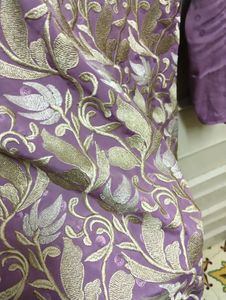 Lavender Heavy Embroidered 3 Piece Set