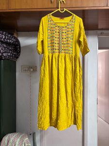 “Vishudh” Mustard No Slit Kurta