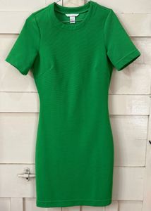 H&M Green Mini Dress