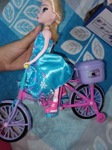 Frozen Snow Ice Musical Bicycle Toy