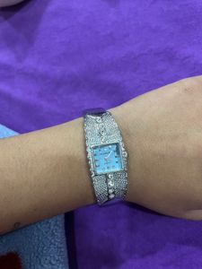 Stylish Silver-Tone Wristwatch