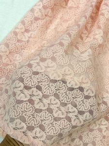 Peach net dress