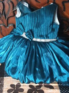 Teal Tulle Party Dress