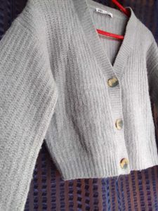 Zara Grey Knit Cardigan