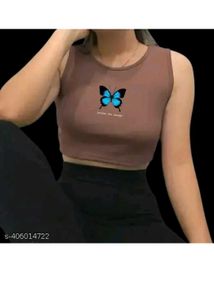 Brown Necked Top