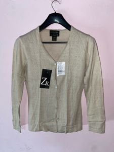 Elegant Olive Off White Top