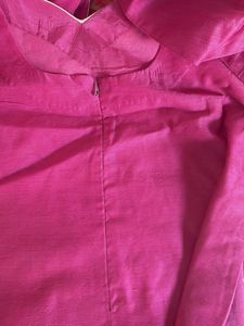 New Beautiful cotton suit with chiffon dupatta