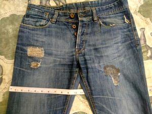 Straight Fit Blue Jeans