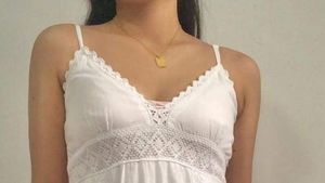 White Tiered Sundress