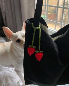 Crochet Strawberry 🍓 Bag Charm