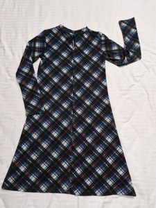 Plaid Long Sleeve Dress Size8