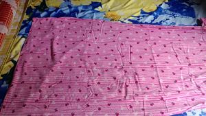 Pink Striped Floral Nightgown