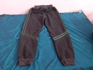 Green striped Black Warm Lower for Boys