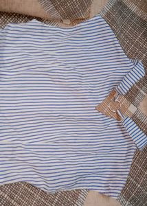 Blue &amp; White Striped Dress