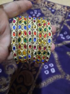 Colorful Stone Bangle Set