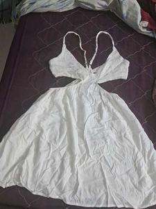 White Cutout Dress