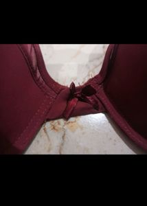 Maroon Sweetheart Bra Padded