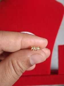 Cute Flower Stud Earrings Gold