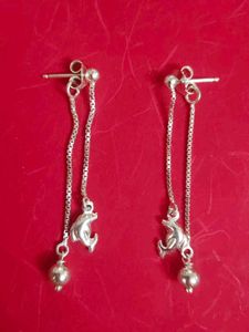 Sterling Silver 92.5|Dolphin Dangle Earrings