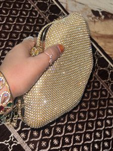 Metro Glamorous Gold-toned Clutch