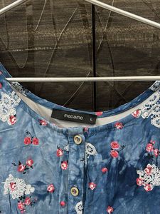 Floral Denim Dress