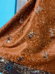 party wear saree with designer works