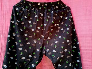 Navy Blue Printed Payjama With Back Side Pocket
