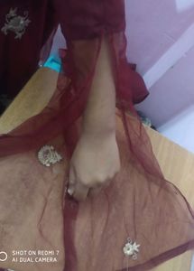 📢Up Down Frock With Plazo😍