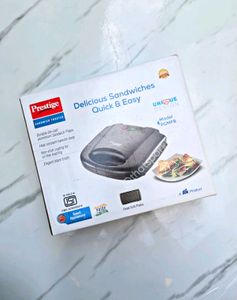 Prestige Sandwich Toaster with Fixed Grill Plates