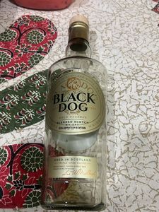 Empty Black Dog Bottle