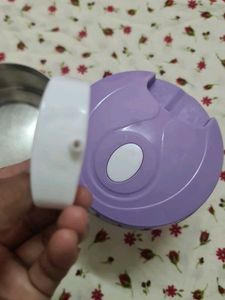 Purple Food Chopper With Still Bowl