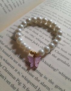 Butterfly Pearl Bracele🦋🌸