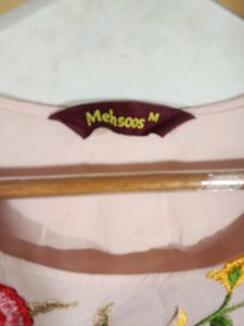 Pink Embroidered Kurtha (Women&#39;s)