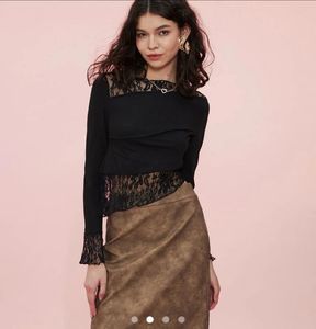 Sheer Black Lace Top