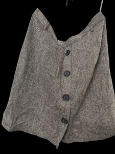 Grey Jute Formal Skirt