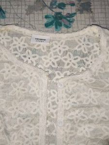 White Soft  Cardigan.