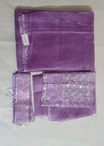 Lavender Jimmychoo Saree With Hip Belt