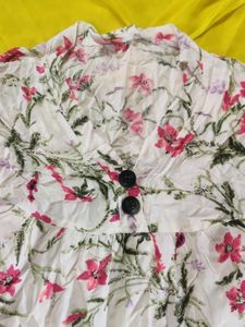 White Cotton Plus Size Top