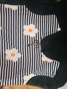 Striped Flower Girls Dress