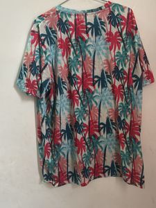 Tropical Palm Print T-Shirt