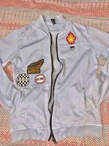 Sky Blue Bomber Jacket