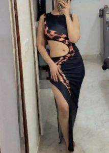 Slinky Snake Print Cutout Dress