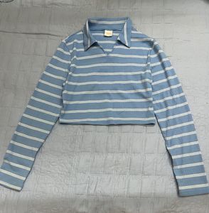 Striped Cropped Long Sleeve