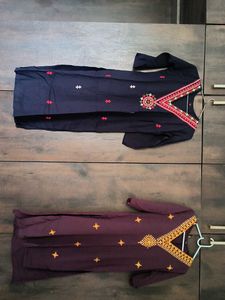 Set of 3 Embroidered Salwar Kameez