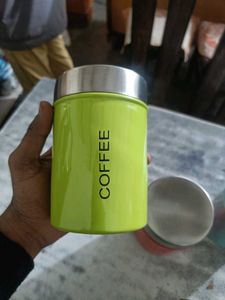 Steel Tea Coffee &amp; Sugar Container 800 ml