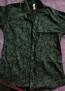 Black Floral Shirt For Women