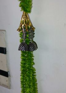 Silver Jhumka Earrings